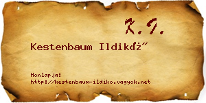 Kestenbaum Ildikó névjegykártya